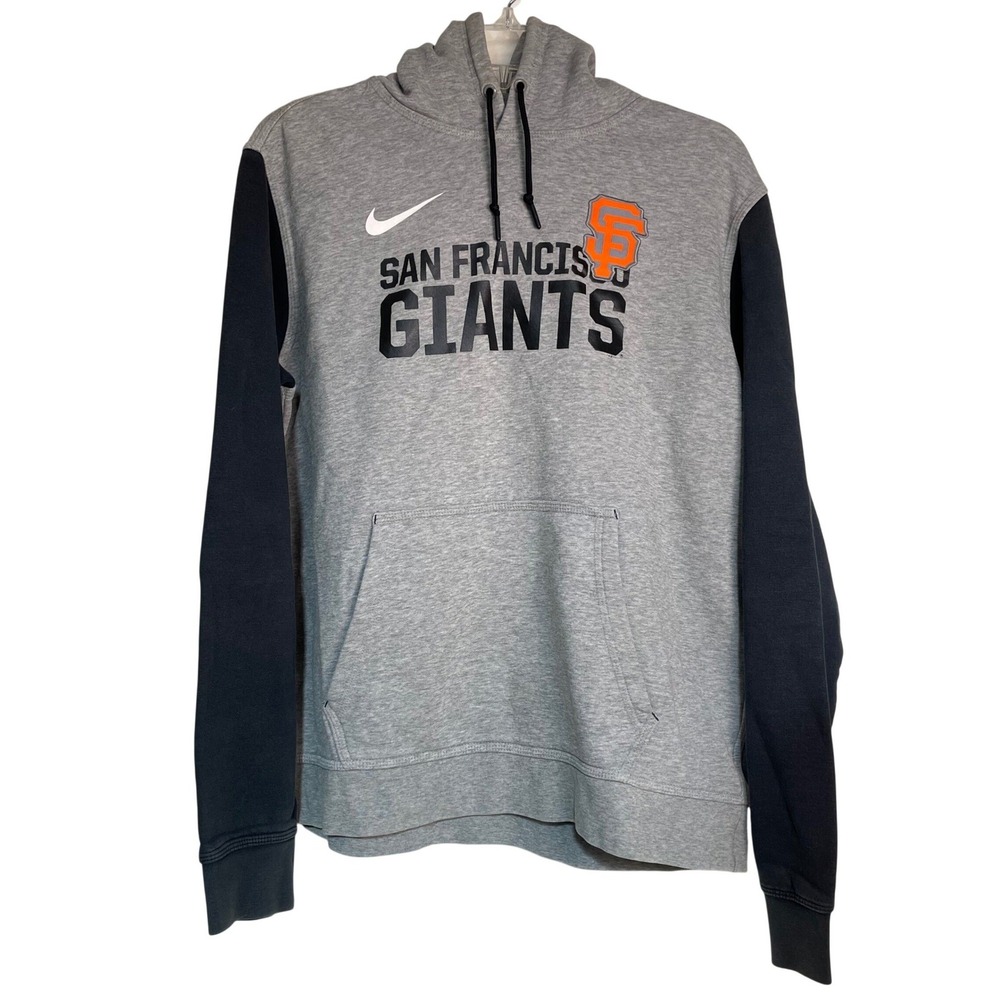 Nike San Francisco Giants Gray Black‎ Colorblock Hoodie Size L MLB
